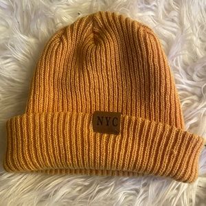 Mustard yellow beanie